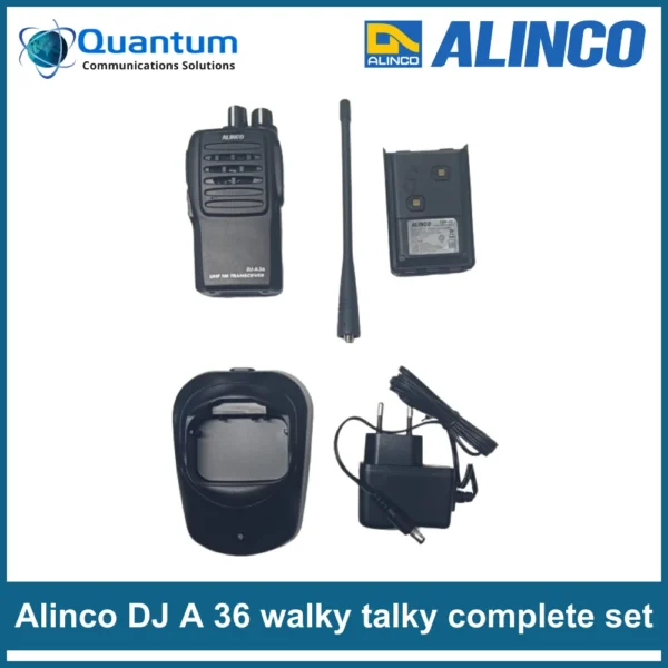 Alinco DJ A36 walky talky complete set