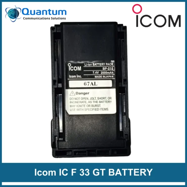 Icom IC F 33 GT battery